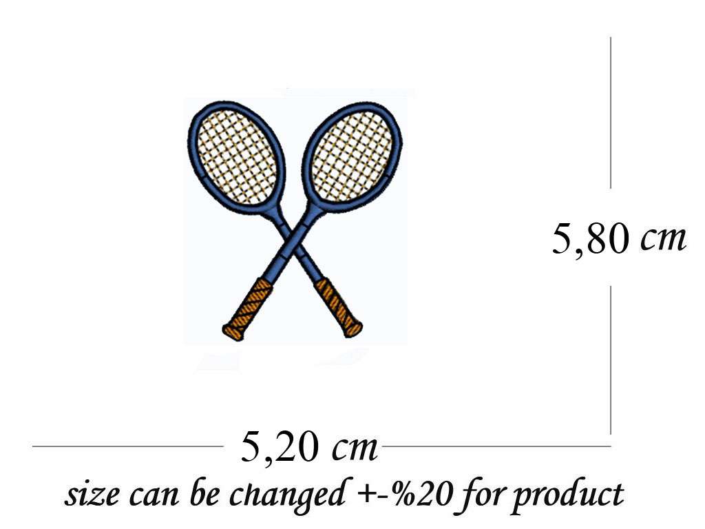 Tenis Raketli İsme Özel Tasarımlı Havlu, Tenis Raket 2 Temalı Sporcu Ter Havlusu %100 Pamuk  50x90cm